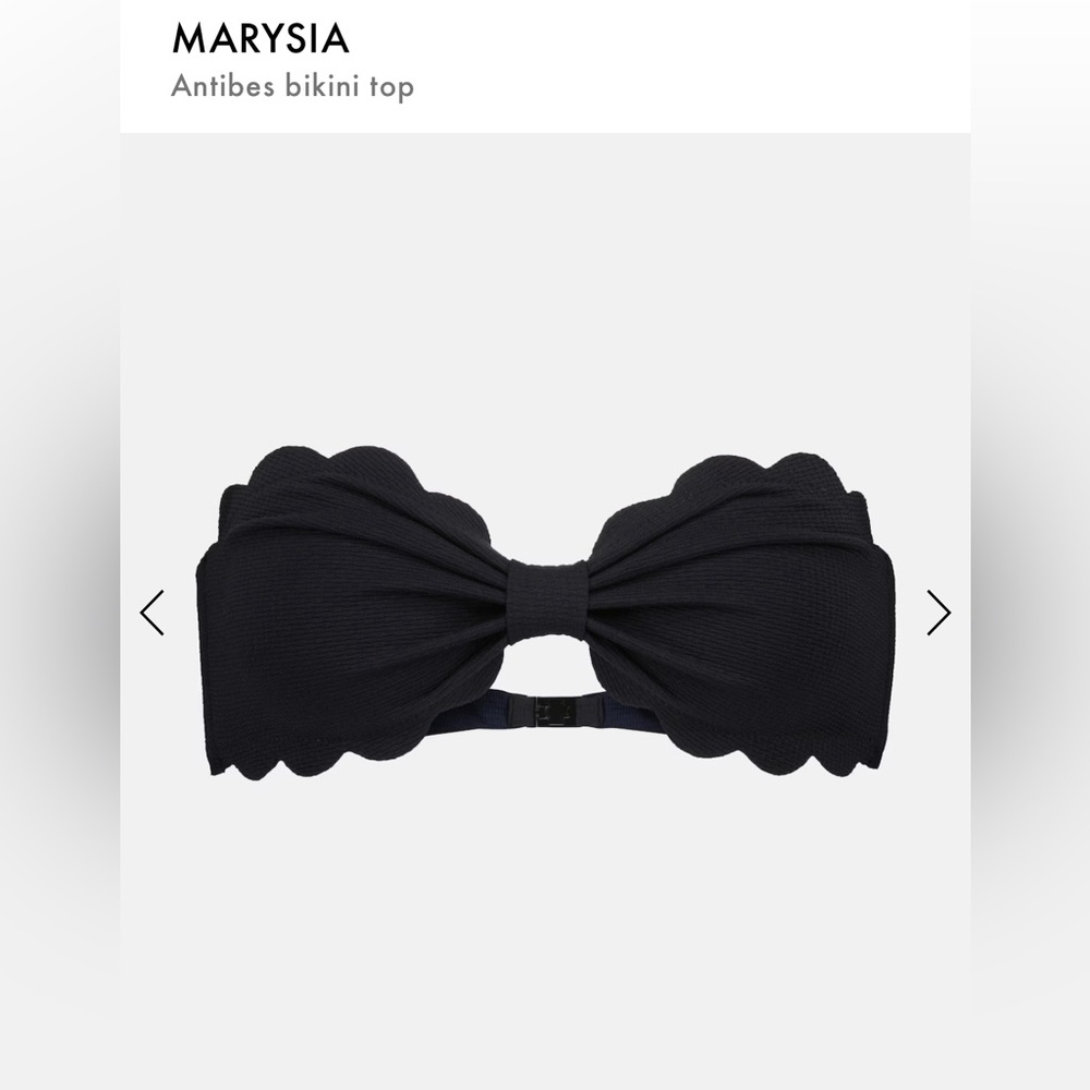 Marysia Black Scallop Top